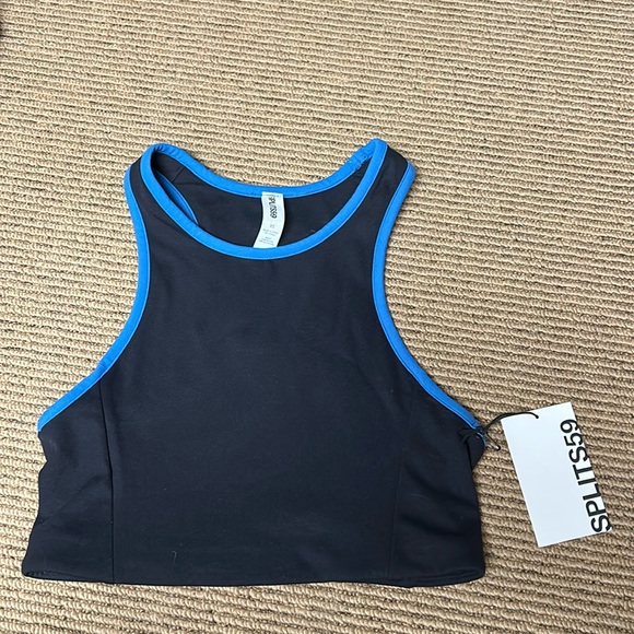 Splits59 Blake rigor bra black/sky blue